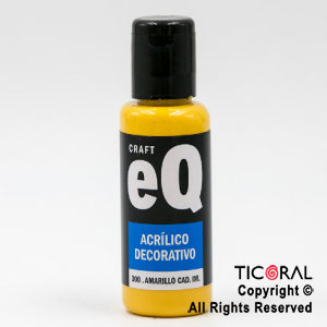 ACRIL.DECOR.EQ 300 AMARILLO CADMIO IMIT 50ML X 6 UNIDADES